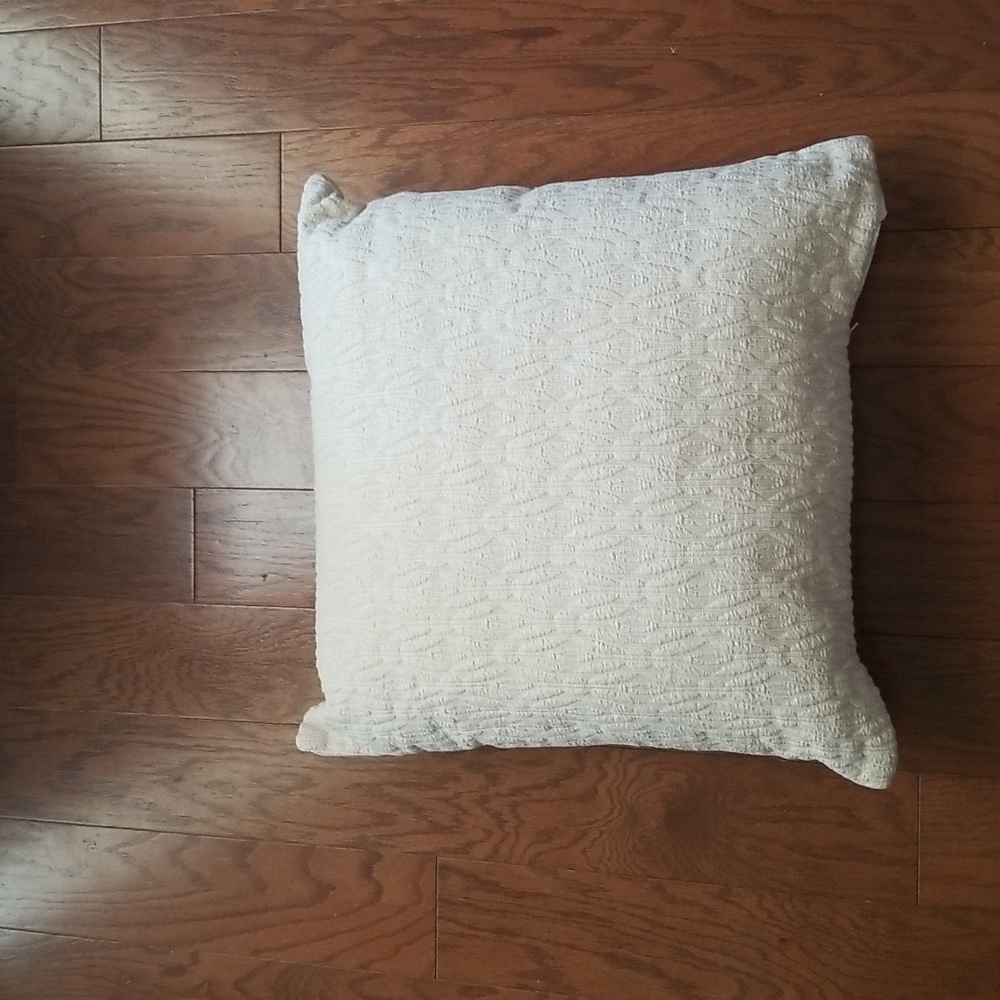 NEW! Oversized Geometric Patterned Embroidered Square Throw Pillow - NWT